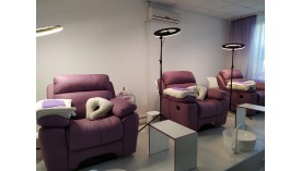Кресло Реклайнер SPA розовое с электроприводом