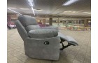 Кресло Реклайнер светло серое с электроприводом