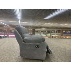 Кресло Реклайнер светло серое с электроприводом