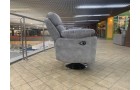Кресло Реклайнер с подиумом серое с электроприводом