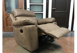 Кресло Реклайнер коричневое качалка