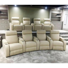 Кресло Реклайнер бежевое с электроприводом (cinema chair) Кресло Реклайнер бежевое с электроприводом (cinema chair)