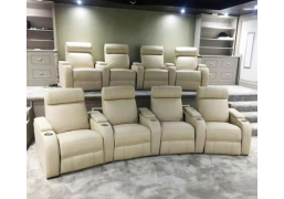 Кресло Реклайнер бежевое с электроприводом (cinema chair) Кресло Реклайнер бежевое с электроприводом (cinema chair)