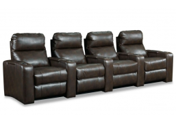 Кресло Реклайнер коричневое с электроприводом (cinema chair)