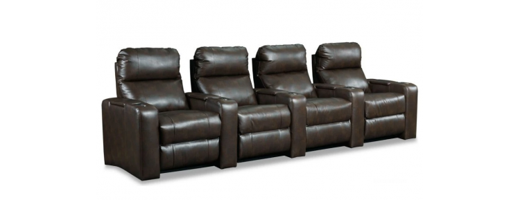 Кресло Реклайнер коричневое с электроприводом (cinema chair)