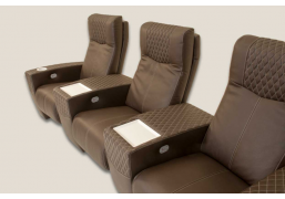 Кресло Реклайнер коричневое с электроприводом (cinema chair) Кресло Реклайнер коричневое с электроприводом (cinema chair)